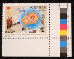 Vietnam MNH SPECIMEN Stamp 2005 : 60th Founding Anniversary Of Viet Nam Post (Ms939) - Vietnam