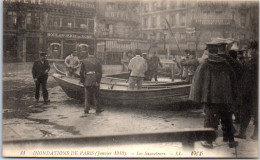 75 PARIS - CRUE DE 1910 - Les Sauveteurs  - Alluvioni Del 1910
