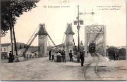 33 LIBOURNE - Entree Du Pont Metallique & Pont Pietons - Libourne