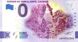 Billet Souvenir - 0 Euro - France - Gorges Du Tarn & Jonte, Causses (2023-1) - Privéproeven