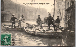 75 PARIS - Crue De 1910 - La Marine De Guerre A Secours Des Sinistres  - Inondations De 1910