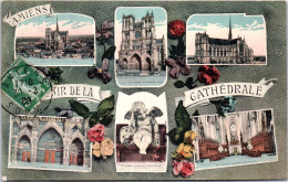 80 AMIENS - Carte Souvenir De La Cathedrale. - Amiens