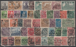 Deutsches Reich: Lot Mit  Versch. Inflationswerten,1916-1923,  Gestempelt.  (061) - Vrac (max 999 Timbres)