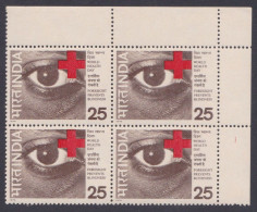 Inde India 1976 MNH World Health Day, Blindness Prevention, Blind, Disease, Disability, Medical, Medicine, Science Block - Unused Stamps