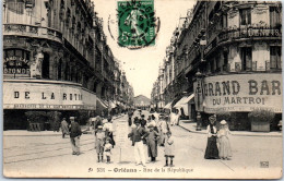 45 ORLEANS - Rue De La Republique Depuis Le Martroi. - Orleans