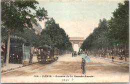 75016 PARIS - L'avenue De La Grande Armee (tramway) - Arrondissement: 16