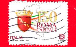 ITALIA - Usato - 2021 - 150 Anni Di Roma Capitale D’Italia – Logo - B - 2021-...: Usados