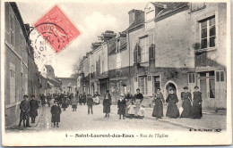 41 SAINT LAURENT DES EAUX - Vue De La Rue De L'eglise - Andere & Zonder Classificatie