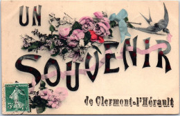 34 CLERMONT L'HERAULT - Un Souvenir. - Other & Unclassified