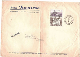STAMPE GUERRA INDIPENDENZA + SPEDIZIONE DEI MILLE DITTA SAVARESE GENOVA - 1946-60: Poststempel