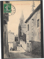 86 - GENCAY- Eglise Vue De Derrière - Animée - Gencay