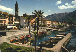 11903816 Ascona TI Dorfpartie Mit Bootshafen Ascona - Altri & Non Classificati
