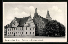 AK Sommerfeld, Rathaus Mit Stadtpfarrkirche  - Otros & Sin Clasificación