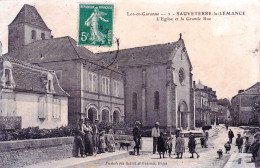 47 - Lot Et Garonne -  SAUVETERRE La LEMANCE - L Eglise Et La Grande Rue - Other & Unclassified