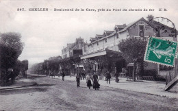 77 - Seine Et Marne - CHELLES - Boulevard De La Gare , Pris Du Pont Du Chemin De Fer - Chelles