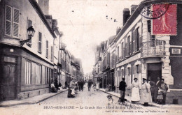 77 - Seine Et Marne - BRAY Sur SEINE - La Grande Rue - Hotel Du Bon Laboureur - Bray Sur Seine