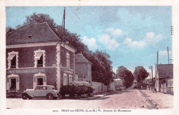 77 - Seine Et Marne -BRAY Sur SEINE - Avenue De Mousseaux ( Hotel - Restaurant Du Soleil D Or ) - Bray Sur Seine