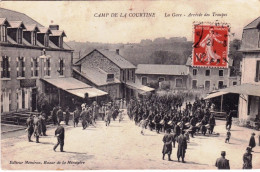 23 - Creuse -  Camp De La COURTINE - La Gare - Arrivée Des Troupes - La Courtine