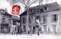 18 - Cher -   CHATEAUNEUF Sur CHER - La Mairie - Animée - Chateauneuf Sur Cher