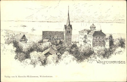 11902666 Walzenhausen AR Kirche Zeichnung Walzenhausen - Sonstige & Ohne Zuordnung