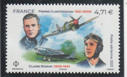 FRANCE 2021 POSTE AERIENNE PIERRE CLOSTERMANN ET CLAIRE ROMAN PA 85 NEUF** - 1960-.... Neufs