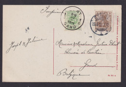 Briefmarken Deutsches Reich Brief Germania Mit Portomarke Nachgebühr Belgien - Brieven En Documenten