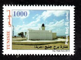 2013 - Tunisia - Tunisie - The Lighthouse Of  Borj Jlij, Jerba– Phare De  Borj Jlij, Jerba - MNH** - Fari