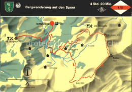 11891296 Rapperswil SG Bergwanderung Auf Den Speer Panoramakarte Rapperswil SG - Autres & Non Classés