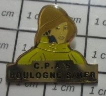 1818c Pin's Pins / Beau Et Rare / THEME : ASSOCIATIONS / BOULOGNE SUR MER  COMITE PARITAIRE D'ACTION SOCIALE(CPAS) - Associations