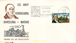 730553 MNH ESPAÑA 1974 125 ANIVERSARIO FERROCARRIL BARCELONA-MATARO - Ongebruikt