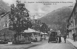 La GRAVE (Hautes-Alpes) - Le Service D'automobiles Du Bourg D'Oisans Au Lautaret - Voyagé 1909 (2 Scans) - Other & Unclassified