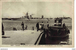 56 LORIENT La Rade Prise De Pen Mané Bateau Emile Bertin Au Mouillage Navire De Guerre Laurent Nel édit - Lorient