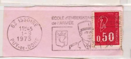 Flamme Ecole D'Enseignement Technique De L'Armée De Terre ISSOIRE Sur Fragment _F140 - Mechanical Postmarks (Advertisement)