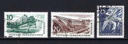 DDR Komplettsatz Mi-Nr. 569 - 571 Kohlebergbau Gestempelt - Siehe Bild - Oblitérés
