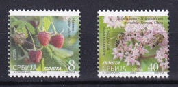 SERBIA  2023, DEFINITIVE STAMPS,FRUITS,FLORA,Apis,Rubus,MNH - Serbien