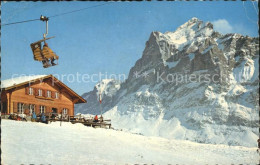 11886526 Grindelwald Bergbahn Grindelwald First Restaurant Bort Wetterhorn Grind - Autres & Non Classés