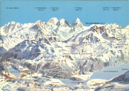 11885946 Oberengadin GR Panoramakarte St Moritz - Andere & Zonder Classificatie