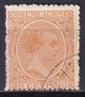 1889 PELÓN 20 CTS. PRUEBA COLOR OCRE USADO. LEER DESCRIPCIÓN - Used Stamps