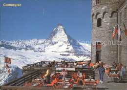 11880386 Gornergrat Zermatt Terrasse Matterhorn Gornergrat Zermatt - Autres & Non Classés