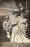 CPA Roi Albert I. Von Belgien, Reine Elisabeth, Leopold, Charles, Marie - Case Reali