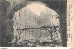 BELGIQUE YPRES INTERIEUR DES HALLES APRES LE BOMBARDEMENT - Oorlog 1914-18