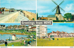 GREETINGS FROM HOVE VUES MULTIPLES CPSM - Brighton