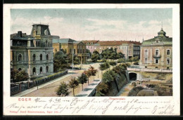 AK Eger, Theaterplatz Mit Stadttheater  - Czech Republic