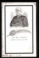 Künstler-AK Fürst Otto Von Bismarck, Gestorben Den 30. Juli 1898  - Personnages Historiques