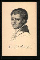 AK Heinrich Von Kleist, Portrait Des Jungen Dichters  - Writers