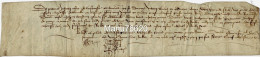 Ref 2 - RARE!, Lettre, Document Notarial , Le Havre Et Environs , écritures Très Anciennes , Papier épais. - Manuskripte