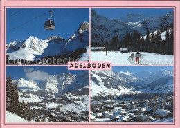 11871556 Adelboden Luftseilbahn Skifahrer Ortsansichten Adelboden BE - Sonstige & Ohne Zuordnung