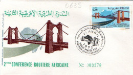 Maroc Al Maghrib 0635 Fdc Infrastructures Routières, Pont - Brücken