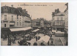 Cpa - 27 - Louviers - La Place Du Marché -  A VOIR - Louviers