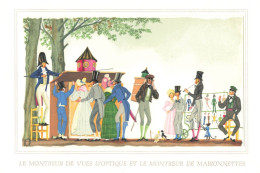 Henry LEMARIE - ILLUSTRATEUR - MONTREUR De VUES D' OPTIQUE & MONTREUR De MARIONNETTES- Carte Semi Moderne édition D' ART - Sonstige & Ohne Zuordnung